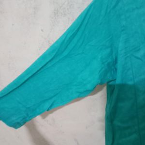 Teal Green/Blue Solid Kurta