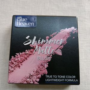 Blue heaven shimmer matte Blush