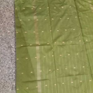 Olive Green Saree