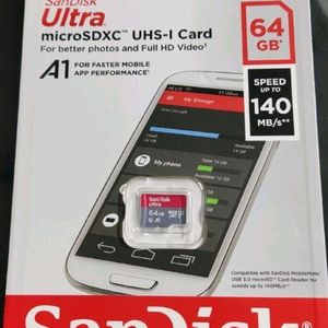 Brand New 64 Gb SanDisk Memory Sd Card