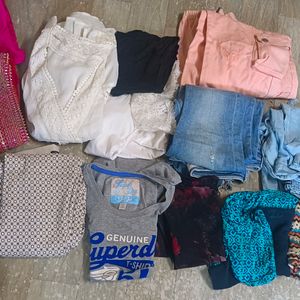 Combo Of 14 Preloved Good Quality Clothes