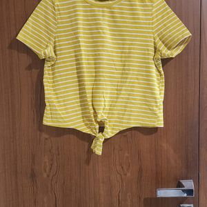 Mustard Yellow Stripes Tee