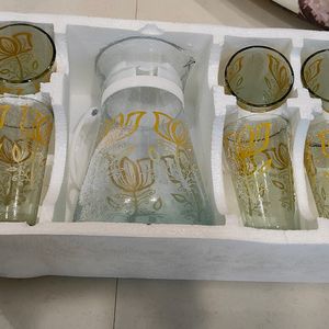 7 Pieces Glass Lemon Set