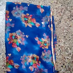 Silk Blue Saree