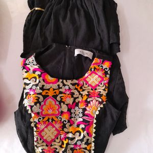 Black Top & Bottom Set (Girl's)