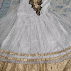 White Anarkali Suit.🥰