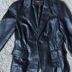 Sheepskin Leather Blazer