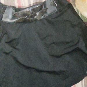 A Black Mini Skirt