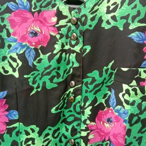 New Floral Green Art Shirt