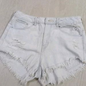 H&M Distressed Denim Shorts