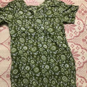 printed kurti with pockets