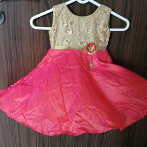 Double Coloured Kids Partywear