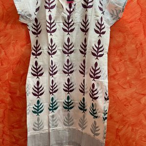 Pure Cotton Block Printed Kurti