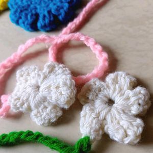 FLOWER CROCHET BANDANA