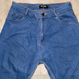 High Waist Blue Jeans