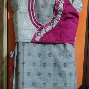 Pure Cotton Linen Saree