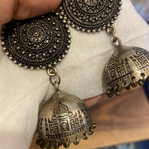 Tajmahal printed earings