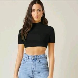 High Neck Crop Top