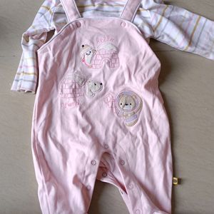 Baby Pink Colour Baby Romper