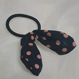 CUTE BLACK-PINK HAIR TIE