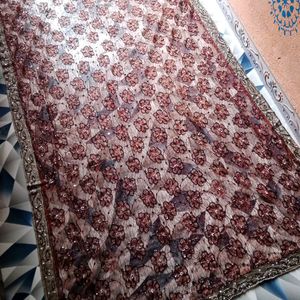 Beautiful Heavy Moti Work Saree