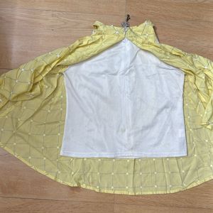 Lemon Yellow Color Tunic For 14-16yrs Girls