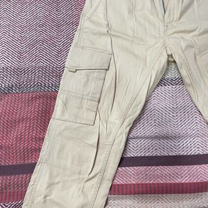 Beige/cream color Cargo Pants