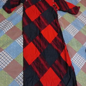 Red And Black Kurti