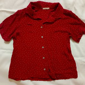 Polkadot Half Shirt