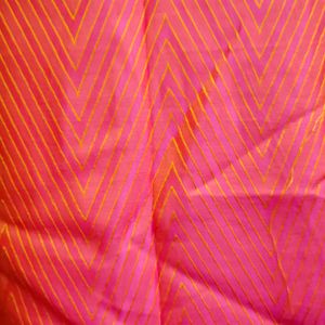 Shinning Dark peach Colour Art silk Saree