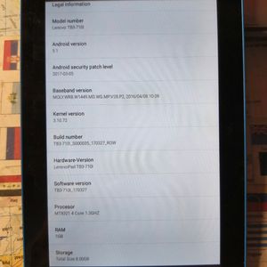 Lenovo Tablet With 16gb Samsung's Card Free