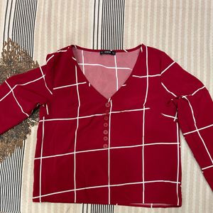 Maroon Top Medium Size