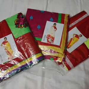 Girls SAREE FOR Saraswati Puja