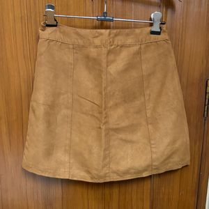 H&M Faux Suede Mini Skirt