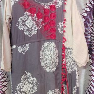 Long Anarkali Kurta 3/4sleev