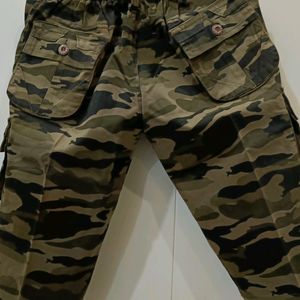 Camouflage Print Boys Capri