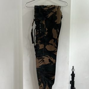 Mens Multipocket Cargo Pants- Military Multicolor