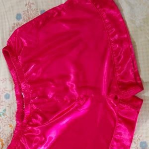 Lounge Wear Satin Shorts