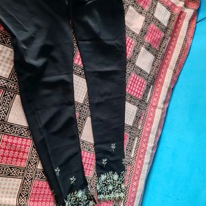 Black Sequence Suit With Pant And Dupatta