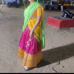 Banarasi pattu Lehenga/ Half Saree