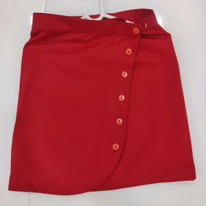 Red Overlap Skirt