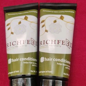 2 New Richfeel Hair Conditioners (each 100ml)