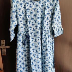 Cotton kurti with pants