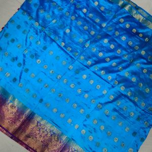 Blue Colour Saree 💙💖