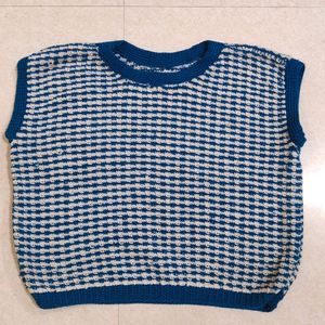 Knitted Crop Sweatshirt