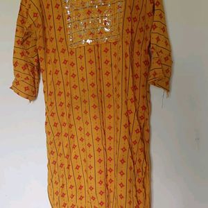 Yellow Kurti