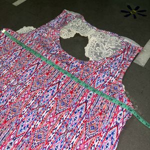 Multicolour Lace Summer Top