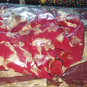 Red Banarasi Saree