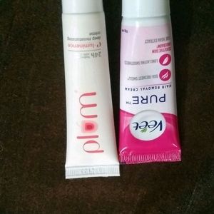 Moisturizer And Veet Cream