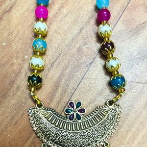 Multicolor Pearl traditional Necklace (N-3)